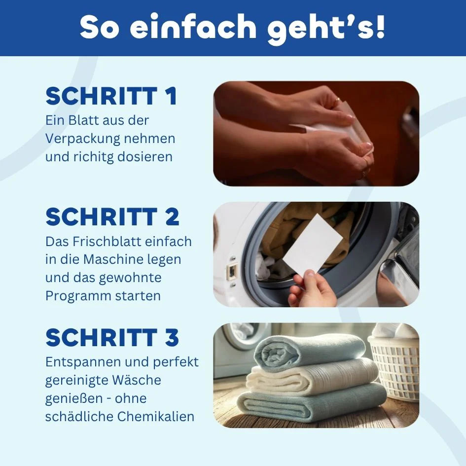 Spül- und Waschmittelblätter im Set