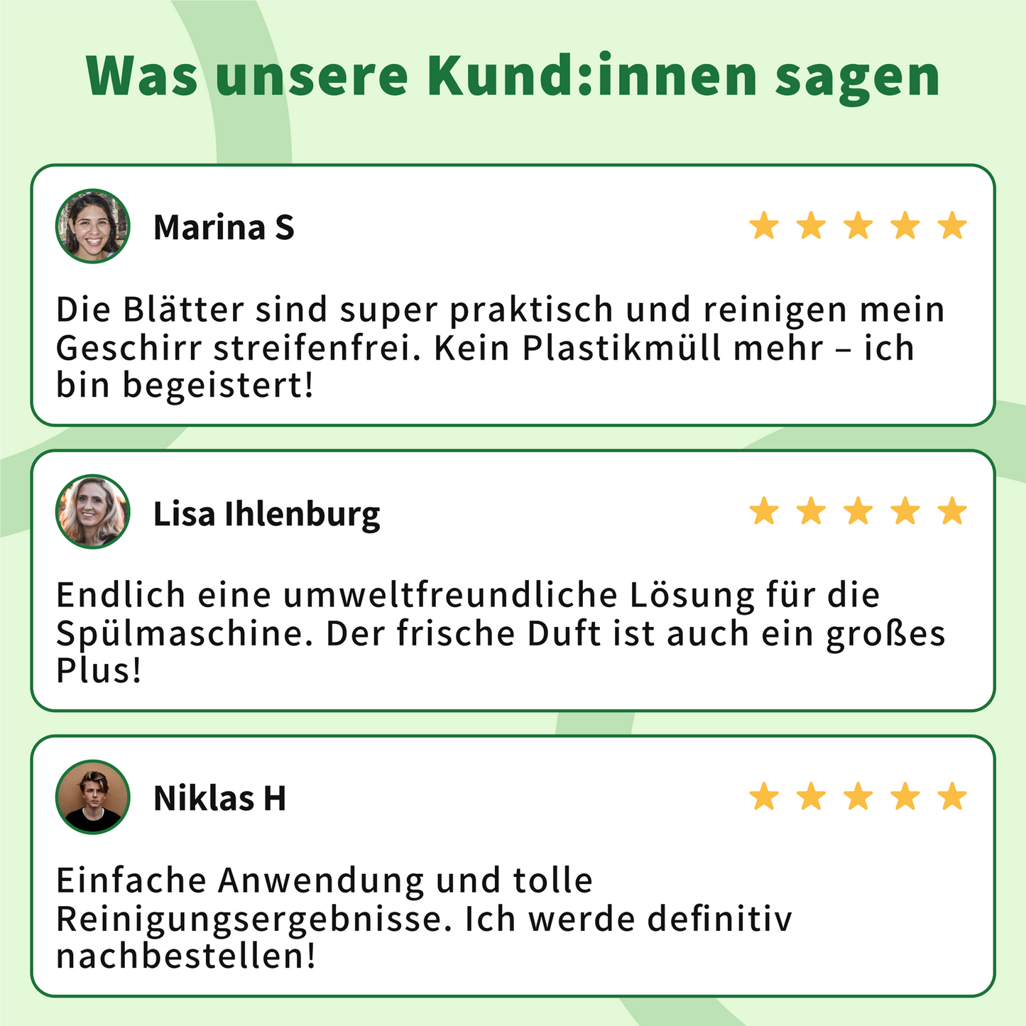 Spülmaschinen Blätter