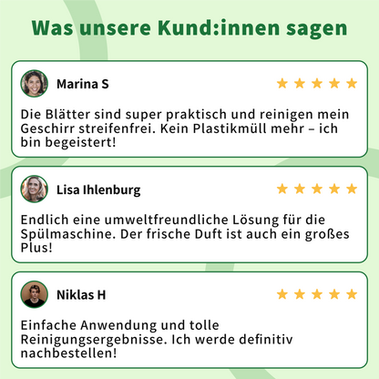 Spülmaschinen Blätter