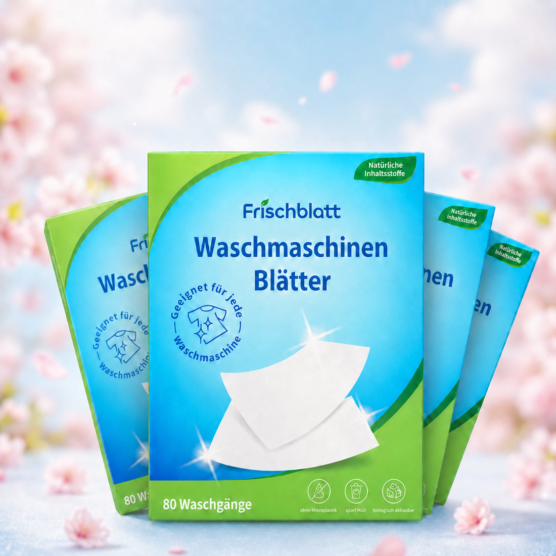 Umweltfreundliche Waschmittel Blätter